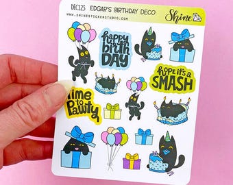 Decostickers verjaardag van Edgar