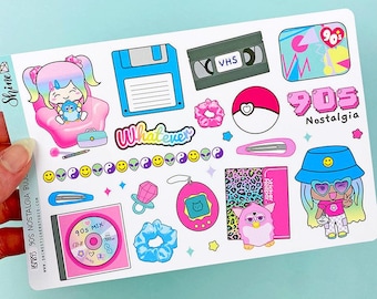 90s Nostalgia Bujo Deco Stickers