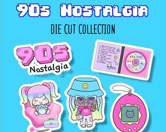 90s Nostalgia Sticker DIE CUT Collection