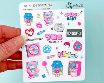 90s Nostalgia Deco Stickers