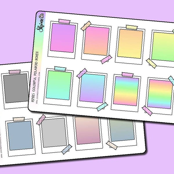 Polaroid Box Stickers