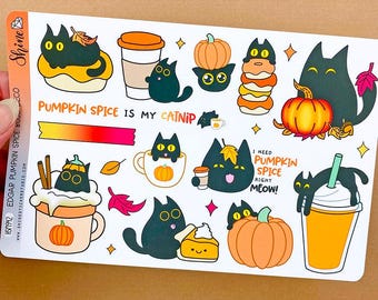 Edgar Pumpkin Spice Bujo Deco Stickers