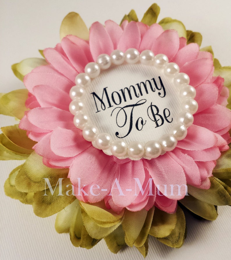 Rose Mommy To Be Pin Mommy To Be Pin baby shower favor dUETTE rOSE gARDENmtb Baby Girl Shower corsage