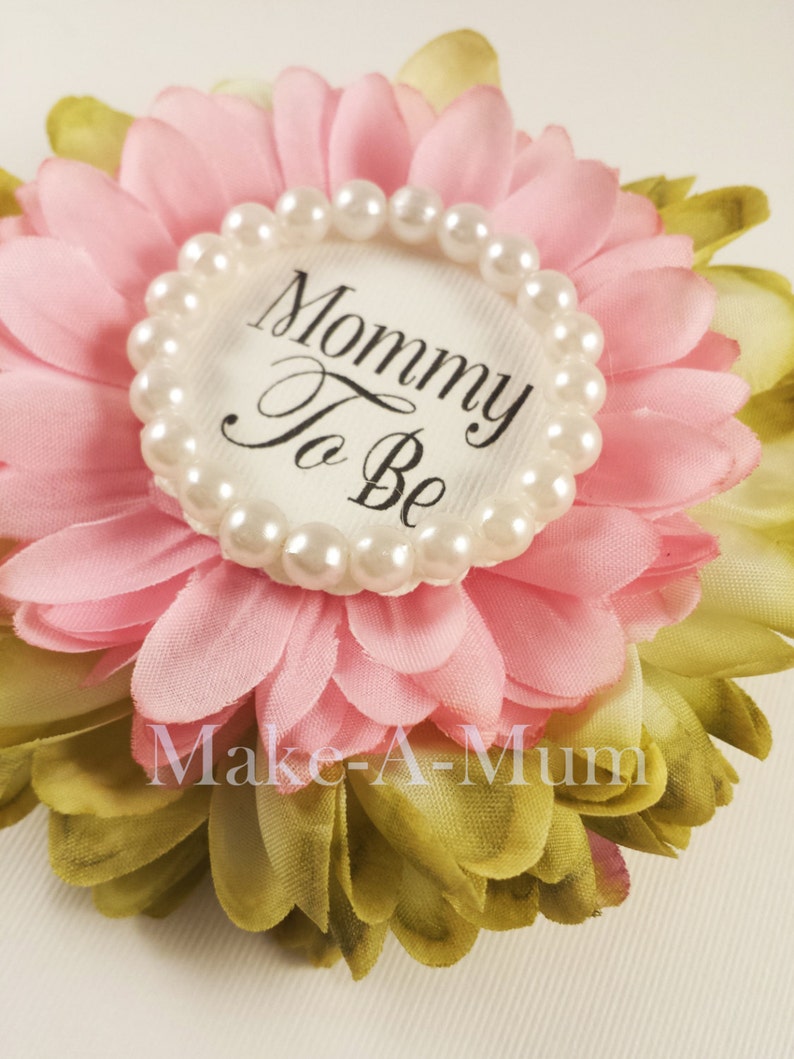 Rose Mommy To Be Pin Mommy To Be Pin baby shower favor dUETTE rOSE gARDENmtb Baby Girl Shower corsage