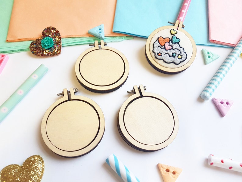 3 pack Mini Embroidery Hoops 2 inch Embroidery Hoop Art Etsy 45 stunning embroidery hoop diy projects cool crafts
