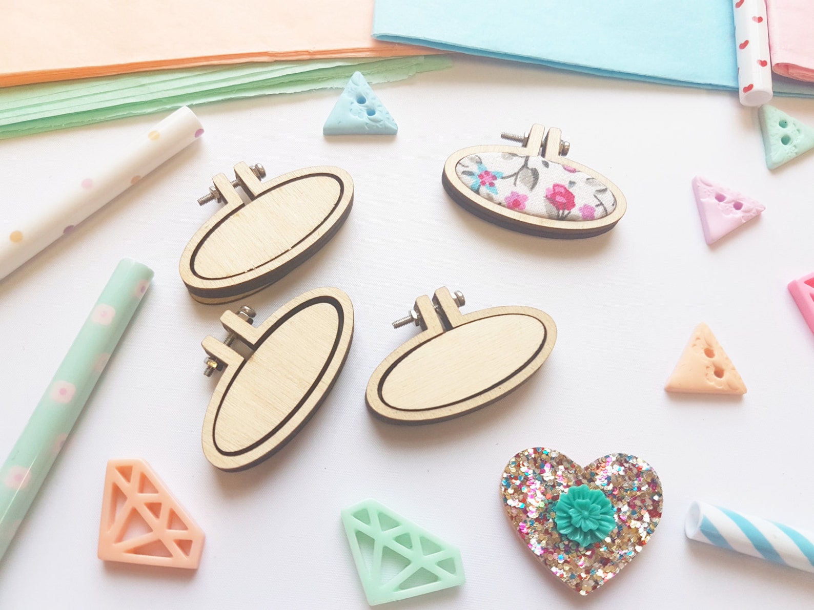 Embroidery Hoops Mini 3 Pack Miniature Hoops 45mm X 20mm Etsy UK