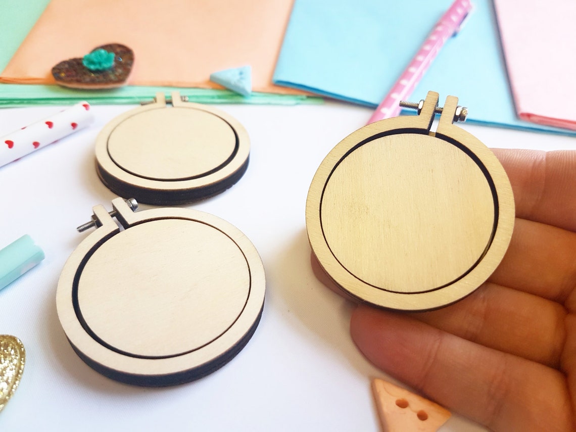 3 pack Mini Embroidery Hoops 2 inch Embroidery Hoop Art Etsy