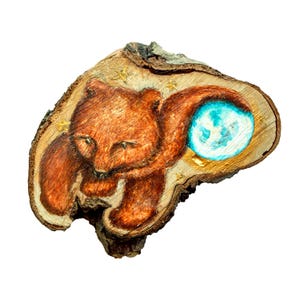 Moon Bear - A4 Print on Recycled Cairn Straw 320gsm Card