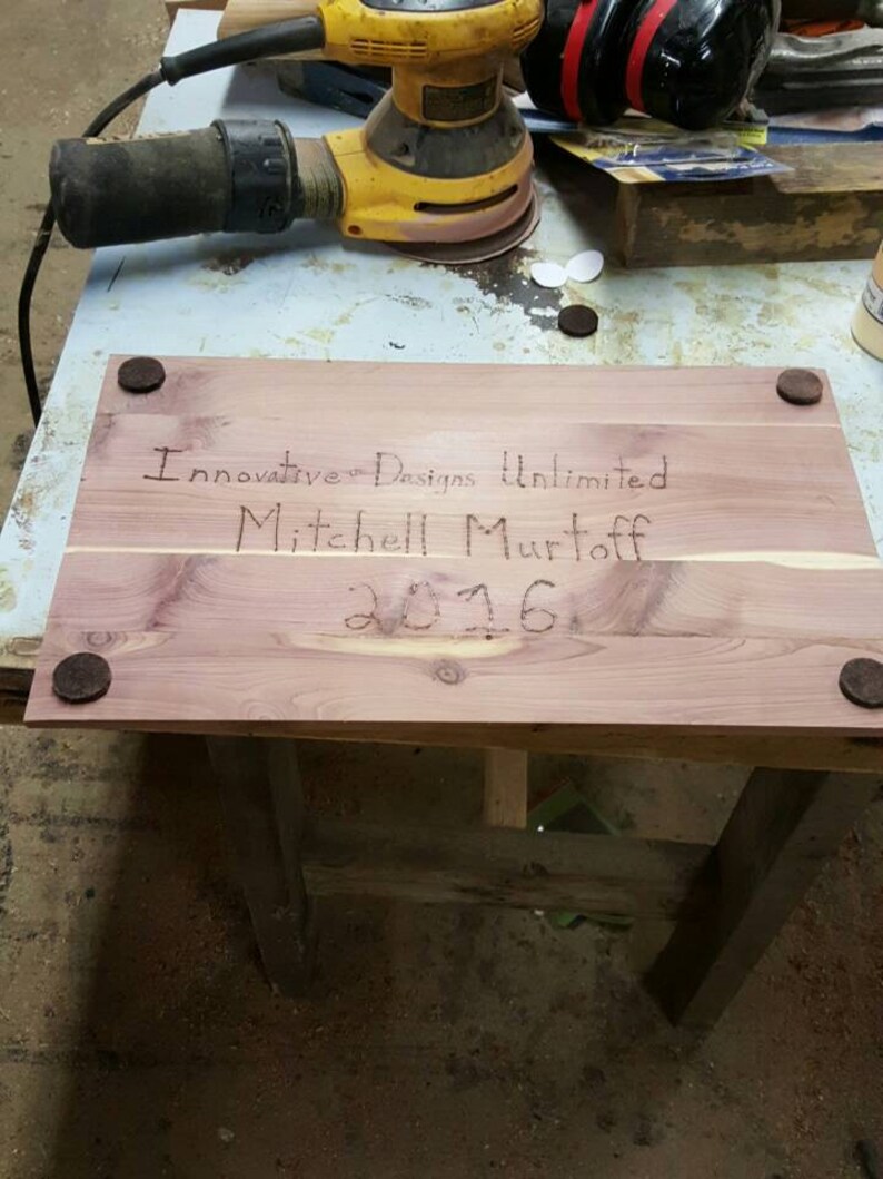 Handmade Solid Cedar Cutting Board Etsy