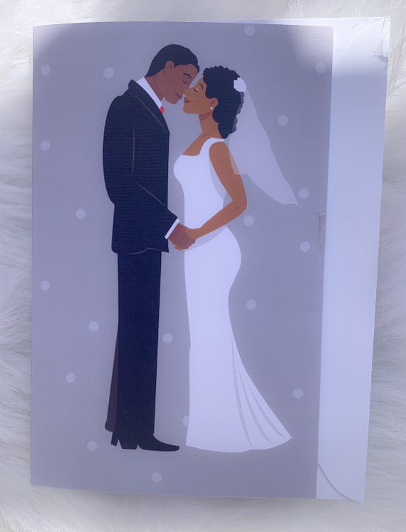 African American Wedding Card-congratulations Marriage image picture