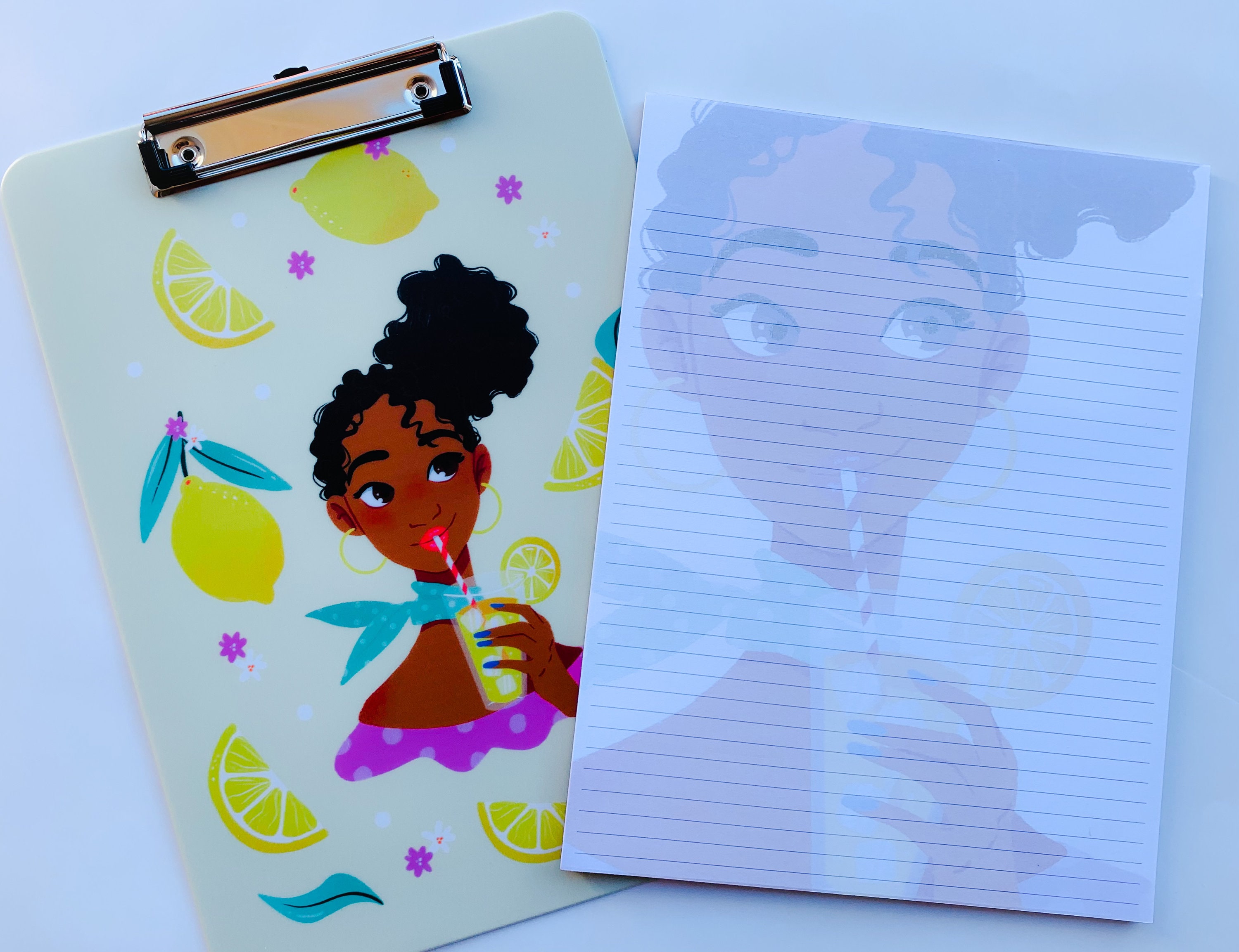 Lemonade Items Lemonade Themed Stationery Bundle Including Clipboard and Coordinating ...