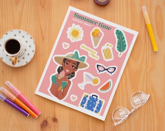 Black Girl Magic Stickers | Matte Summer Planner Stickers