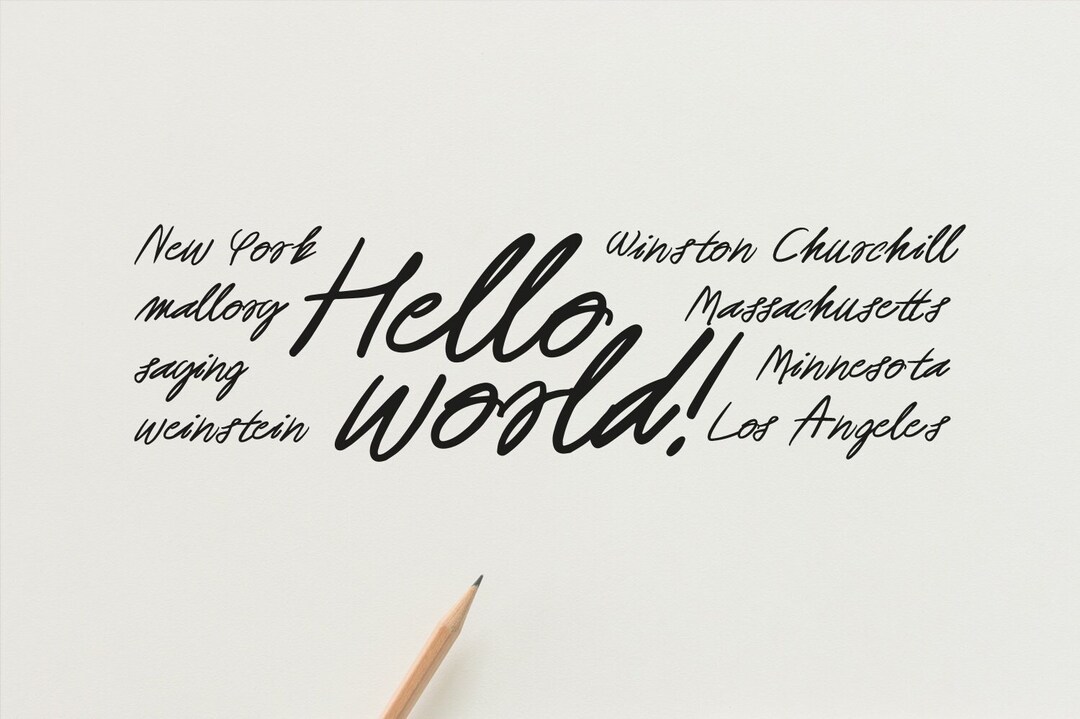 Alexander Font Handwritten Signature Script Font, Cursive Font, Etsy