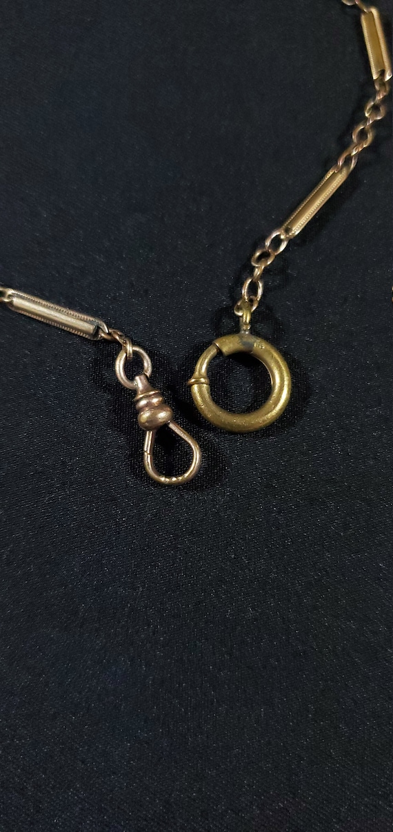 Antique Victorian Pocket Watch Chain Fob Gold Filled … Gem