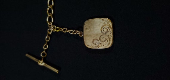 Antique Victorian Gold Filled Pocket Watch Chain … - image 1