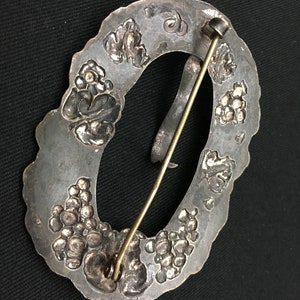 Broche Ancienne Boucle Victorienne - Dorée Sur Laiton - Pour écharpe Ou Ceinture - Occasion Sans Usure