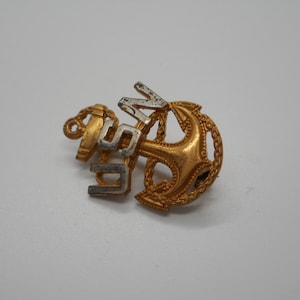 Antique Art Deco World War II WWII Era Sweetheart Navy Pin