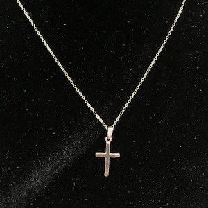 Victorian Cross and Chain Necklace Gold Filled Art Deco Downton Abbey Gilded Age Reenactor Steampunk Holidays Confirmation Graduation