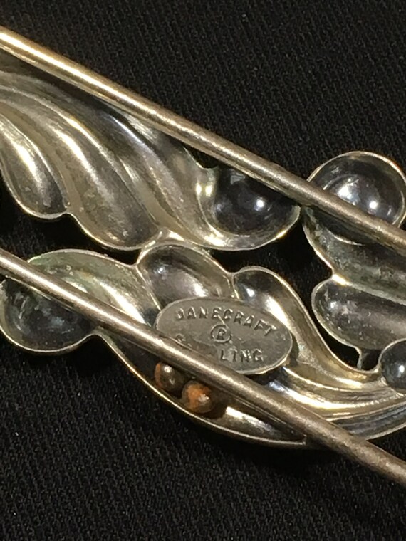 Danecraft Sterling Silver Pin Brooch Mid Century - image 5