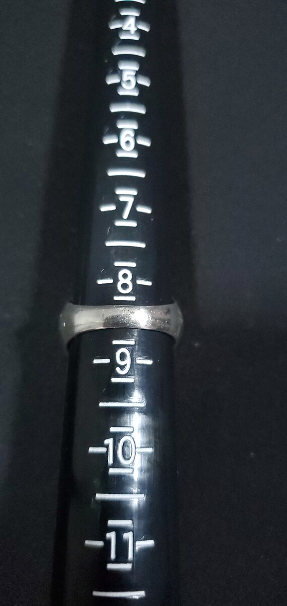 Mid Century Sterling Silver Statement Ring Opalit… - image 9