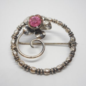 Antique Art Deco Jewelry Sterling Silver 925 Pin Brooch Pin Lovely!
