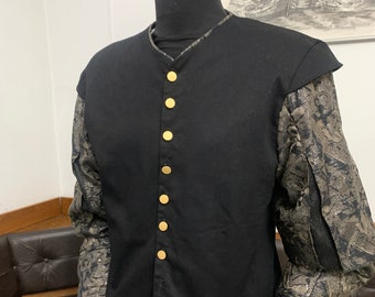 Mens Renaissance Doublet: Medieval Noble Jacket, Festival Costume