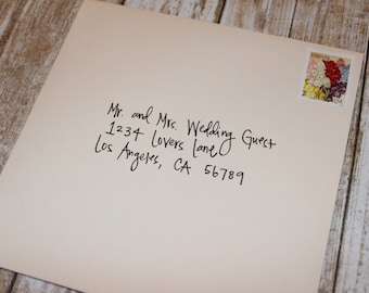 Handwritten Invitation Envelopes