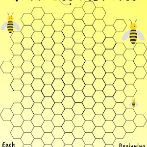 Gráfico de progreso libre de deudas: Gonna Bee Libre de deudas Honeycomb Bumble Bee Ramsey Gazelle Presupuesto enfocado intenso