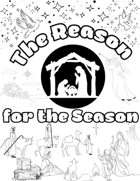 Jesus Is The Reason For The Season Coloring Pages