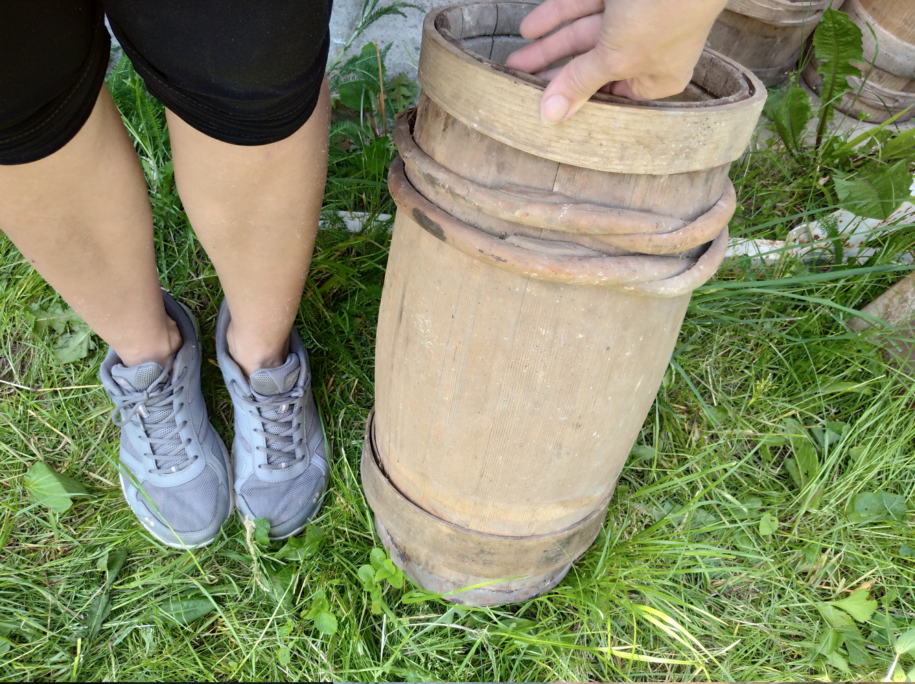 Vintage Umbrella Stand Wooden Floor Vase Antique Wood Holder Etsy