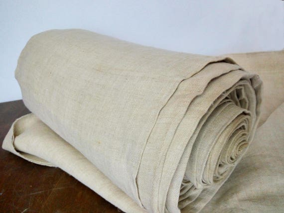 Antique Hemp Fabric Homespun Cloth Grain Sack Fabric Thin Linen Organic  Handwoven Canvas Primitive Ethnic Fabric off White Old Hemp Material 