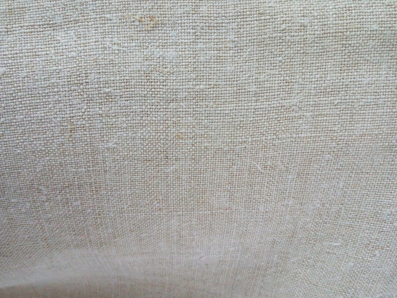 Antique hemp fabric Homespun cloth Grain sack fabric Thin linen Organic handwoven canvas Primitive ethnic fabric Off white Old hemp material image 5