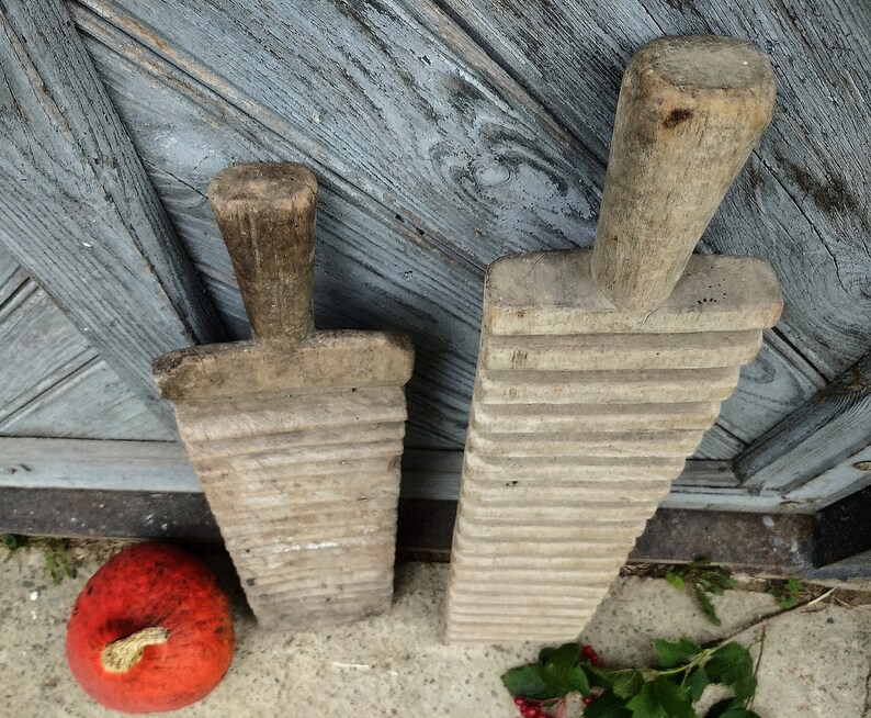 Primitive Antique Mangle Board Farmhouse Wooden Tool Washboard Washing