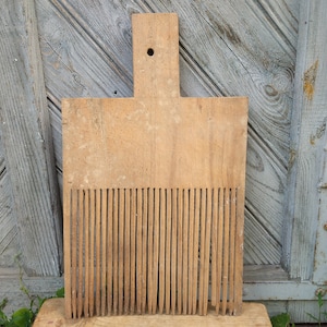 Large comb Wooden wall decor Primitive antiques country Christmas gift Rustic home decor Wood comb Wool carder Farmhouse cottage antiques