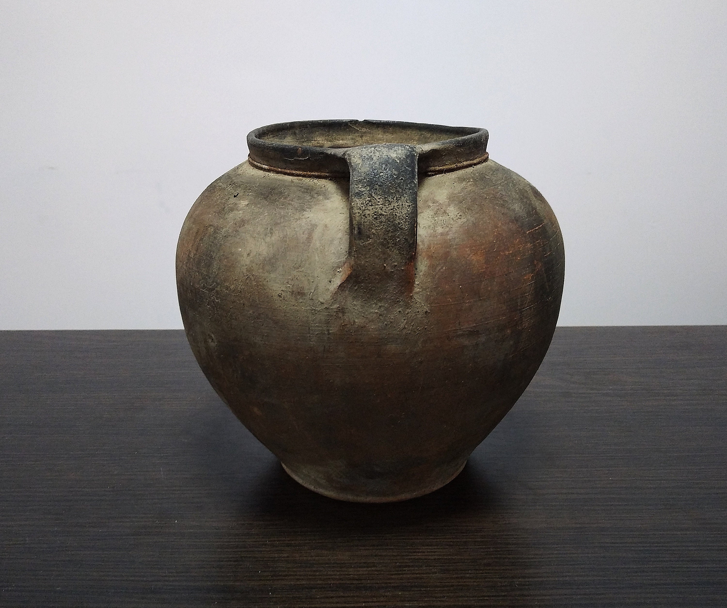 Antique Crock Vase Pottery Anniversary Gifts Primitive Etsy