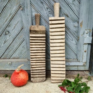 Primitive antique mangle board Farmhouse wooden tool washboard Washing board Country ironing board Primitives wall decor Rustic bathroom SET