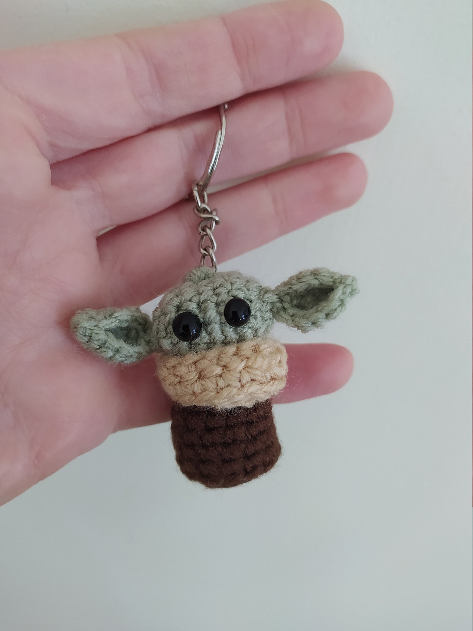 Mini Cute Baby Yoda Keychain 4.5 Cm Etsy