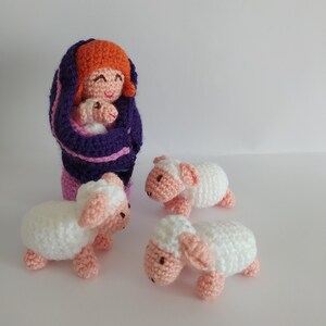 Set 3 pecorelle bianche amigurumi