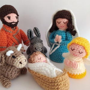 Natività con bue e asinello e angioletto