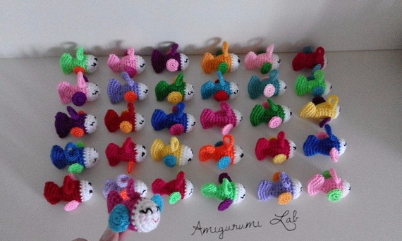 Stock 10 Pz Bomboniere Pesciolini Amigurumi Crochet Etsy