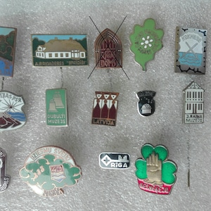 Latvia badges Latvija Enamel pin Enamel heavy pin ROT FRONT Salaspils Riga Gaujas national park Sigulda Song Festival Dziesmu svetki