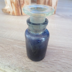 Tinte Flasche Glas Stopper verdorrt Tinte wenig alt Flasche antik antike Tinte Glas antike Tinte Flasche Sammler Wohnkultur der 1930er Jahre