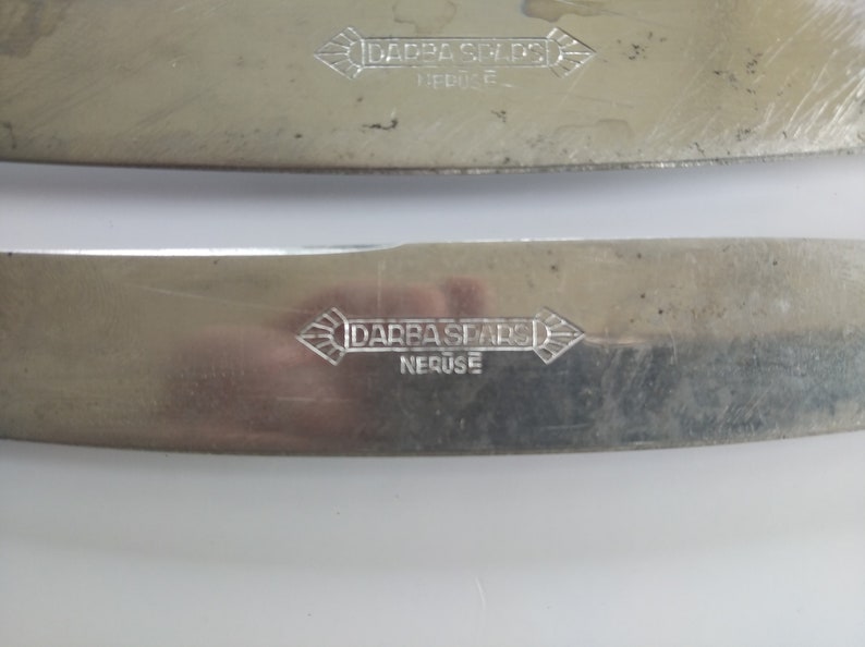 knives tableware rustic kitchen decor stainless steel knives kitchen decor vintage Soviet kitchen utensil kitchenware
