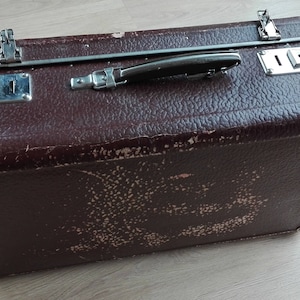 Suitcase, Vintage suitcase, bag, luggage, retro handbag, wedding card holder, old suitcase, old luggage, card box, vintage storage, Antique