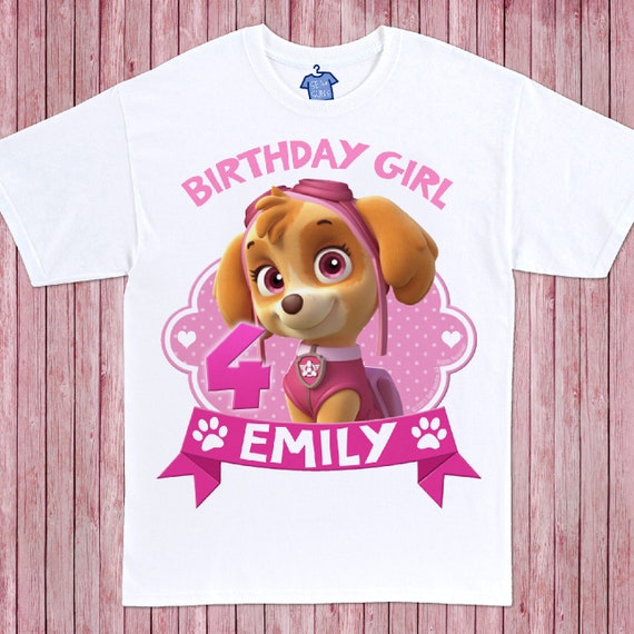 paw patrol birthday shirt skye svg paw patrol birthday shirt skye svg