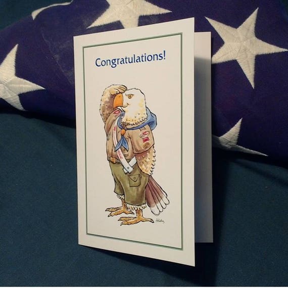 Eagle Scout Salute Congratulations Greeting Card