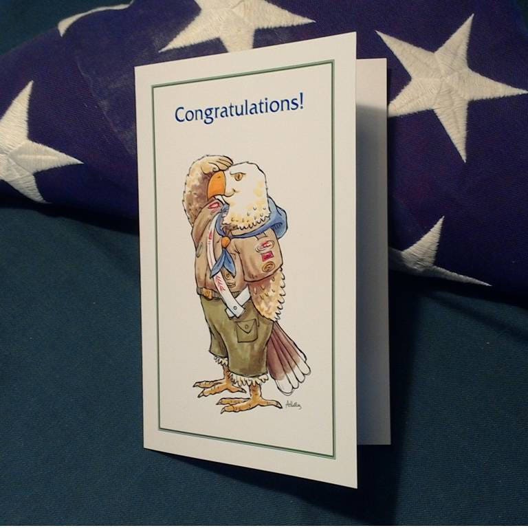 Eagle Scout Salute Congratulations Greeting Card - Etsy