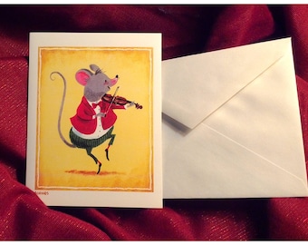 Fiddle Mouse Notecards, box of 8