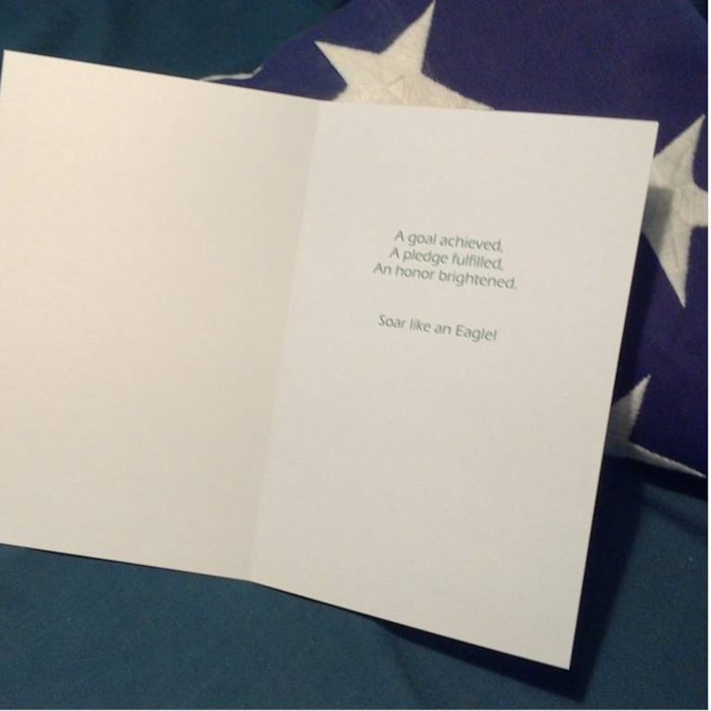 Eagle Scout Salute Congratulations Greeting Card