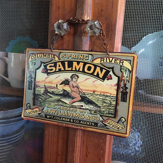 METAL LABEL SIGNS = Cupid - Metal Signs New Orleans Kitchen Wall Decor, Historic Art Label. PASTin®